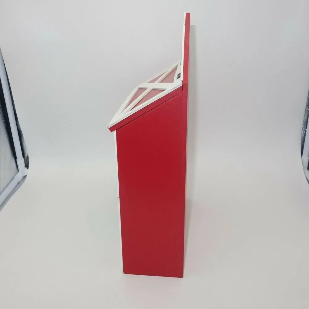 NEW The Pioneer Woman Letters to Santa Red Wooden Decorative Tabletop Mailbox
